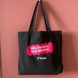 2 TikTok Logo Tote Bags